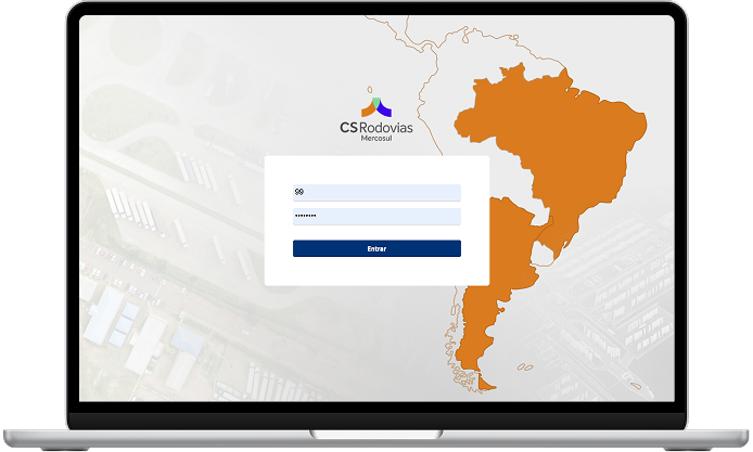 Imagem de um notebook exibindo a tela de login do Propulsor Aduaneira