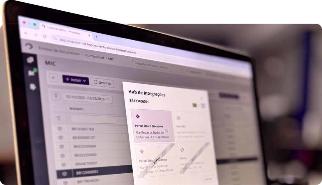 Imagem de um notebook exibindo a tela do Propulsor