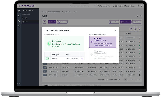 Imagem de um notebook exibindo a tela do Propulsor