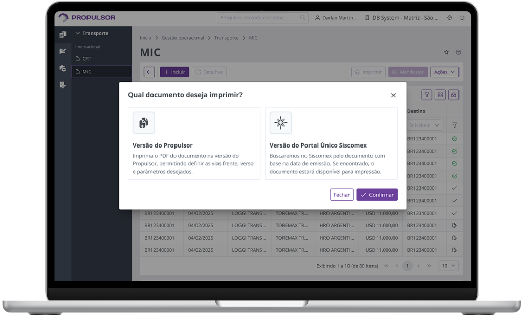 Imagem de um notebook exibindo a tela do Propulsor