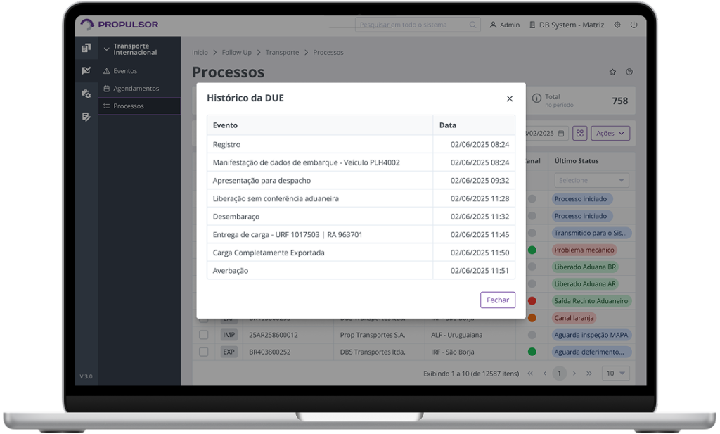 Imagem de um notebook exibindo a tela do Propulsor