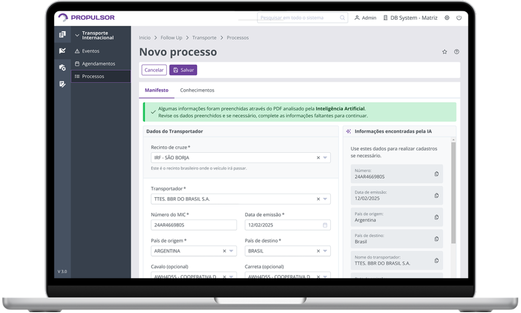 Imagem de um notebook exibindo a tela do Propulsor