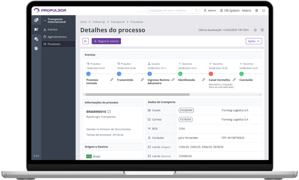Imagem de um notebook exibindo a tela do Propulsor