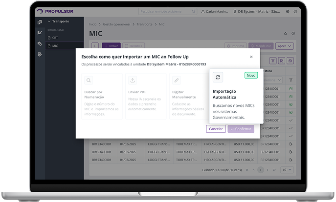 Imagem de um notebook exibindo a tela do Propulsor