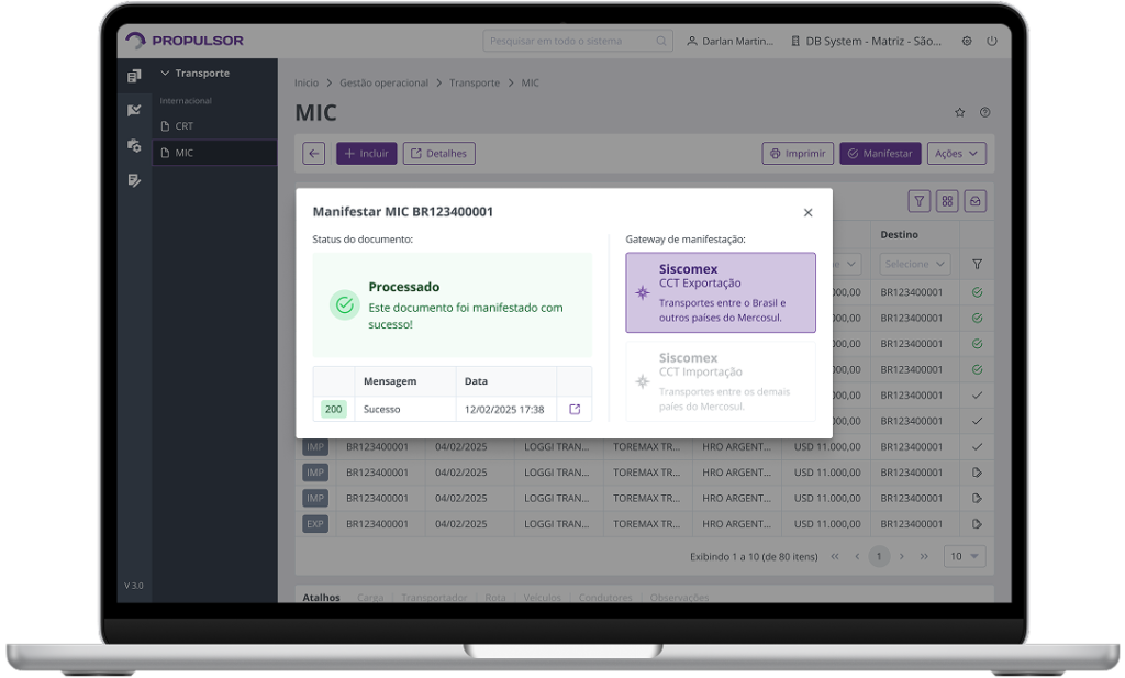 Imagem de um notebook exibindo a tela do Propulsor