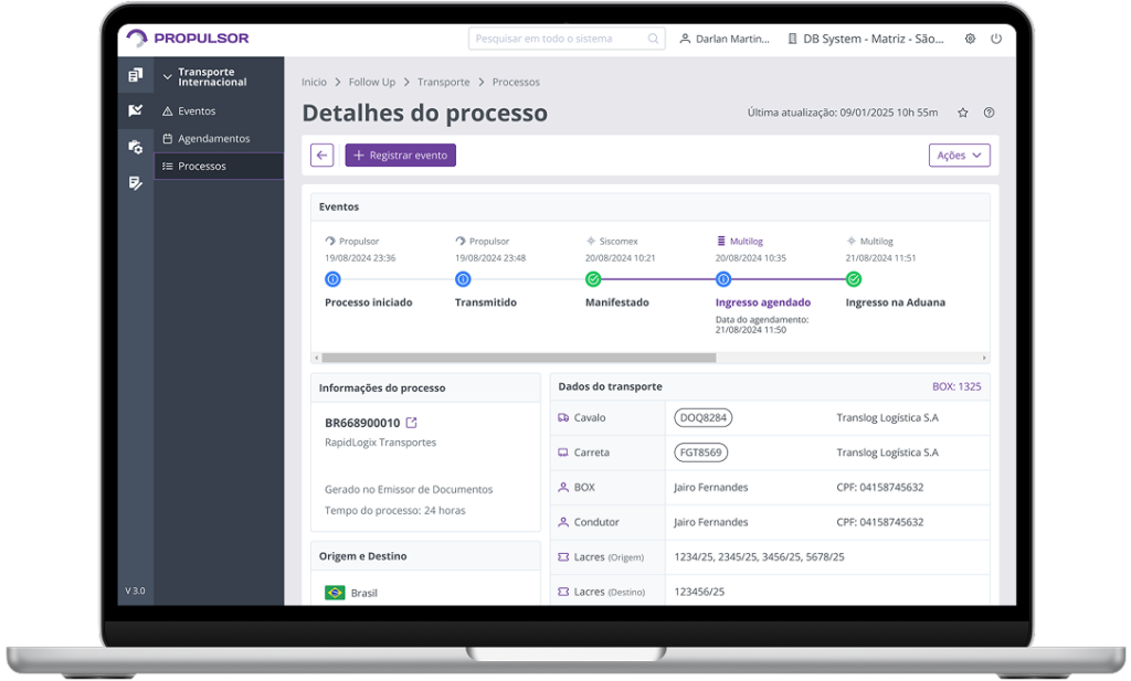 Imagem de um notebook exibindo a tela do Propulsor